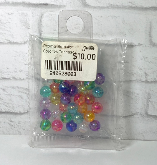 PROMO BOLA #6 COLORES TORNASOL
