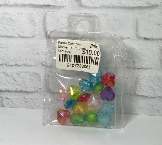 PROMO CORAZON DIAMANTE COLORES TORNASOL