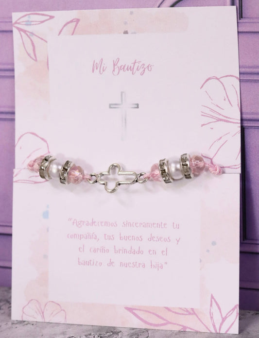 PULSERA DE RECUERDO ROSA