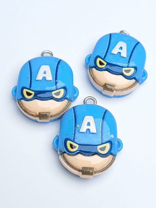DIJE CARA CAPITAN AMERICA