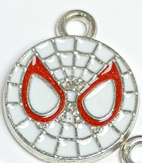 DIJE LUNETA SPIDERMAN BLANCO