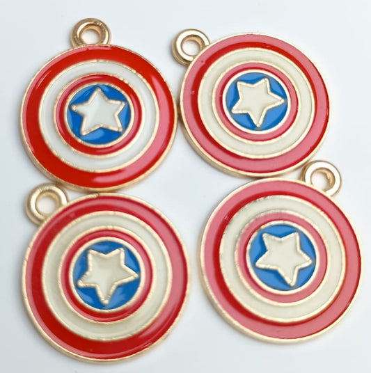 DIJE ESCUDO CAPITAN AMERICA
