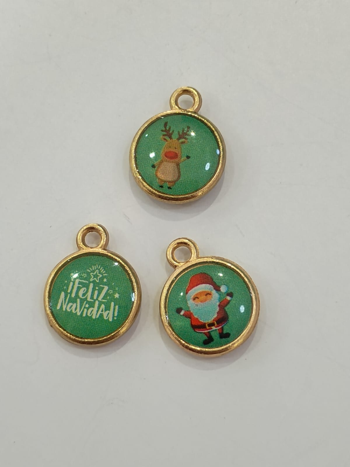 DIJE MINI MEDALLA NAVIDEÑA