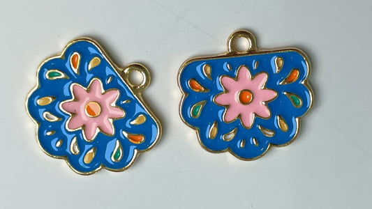 DIJE FLOR AZUL