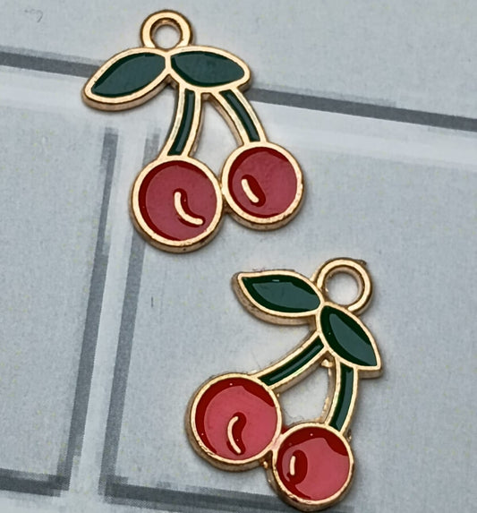 DIJE CEREZA ESMALTADO