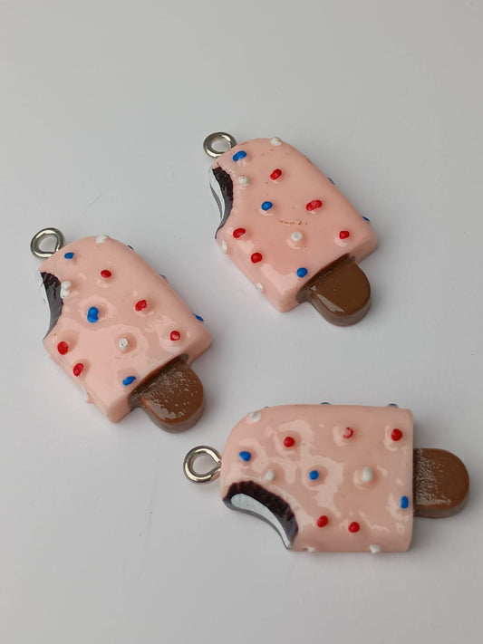 DIJE PALTA DE NIEVE ROSA